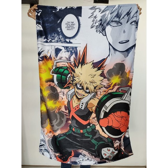 NEW my hero academia anime Bakugo lightweight towel - Picture 1 of 2